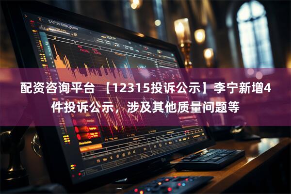 配资咨询平台 【12315投诉公示】李宁新增4件投诉公示，涉及其他质量问题等